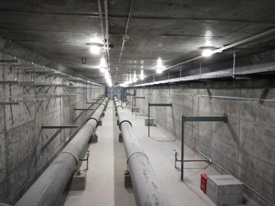 银川地下综合管廊污水管道工程投用