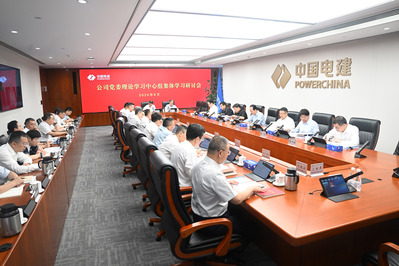公司党委理论学习中心组开展习近平党建思想专题学习研讨
