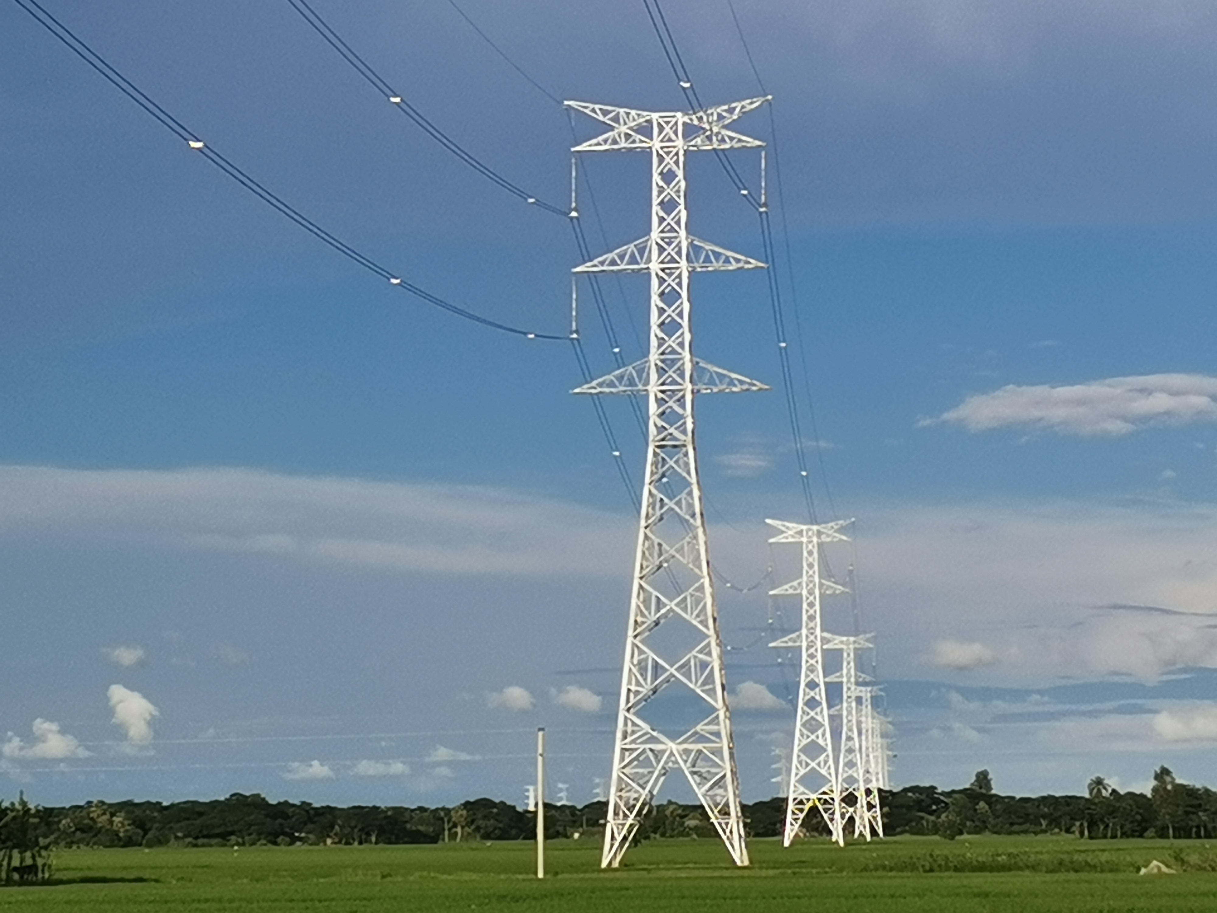 中国电力建设集团 国际项目 孟加拉巴瑞萨项目输电线路工程张力放线