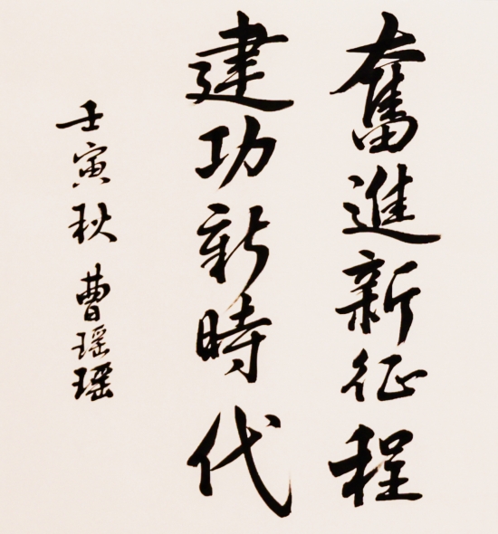 中国电力建设集团 书法 奋进新征程 建功新时代