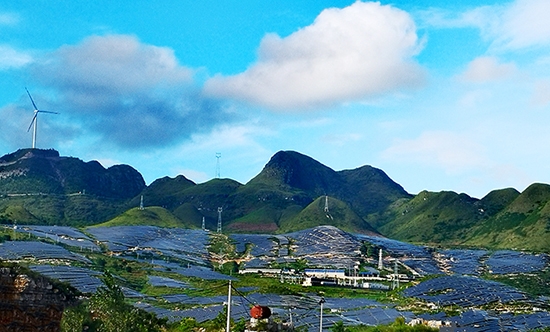 贵州关岭沙营100兆瓦光伏电站全容量并网