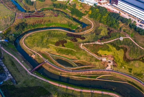 渝北跳蹬河公园规划图图片